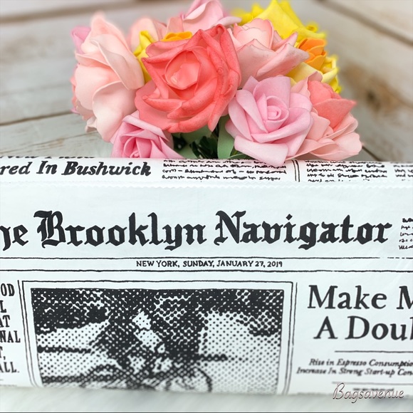 Kate spade newspapers glitzy ritzy clutch grey - Picture 5 of 8